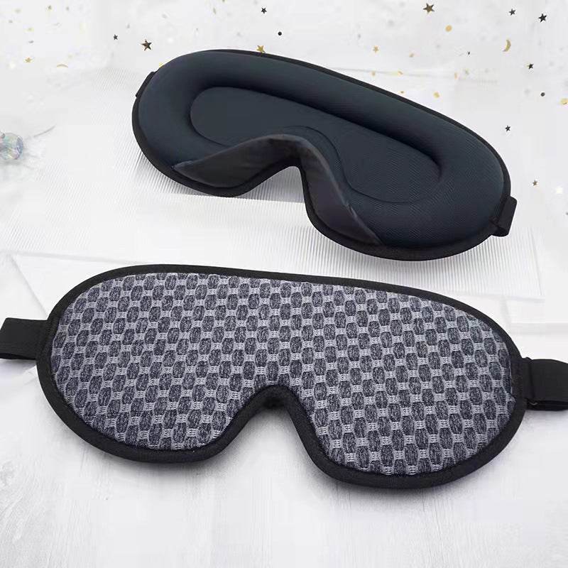3D Sleeping Eye Mask Stereo Breathable Black Shading Eye Mask - Mubimart