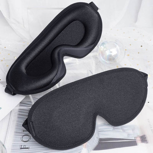 3D Sleeping Eye Mask Stereo Breathable Black Shading Eye Mask - Mubimart