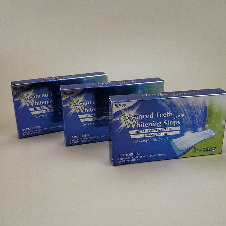 3D WHITE Anti Yellow And Decontamination Tooth Stickers Teeth Whitening Strips Whitening Tooth Stickers - Mubimart