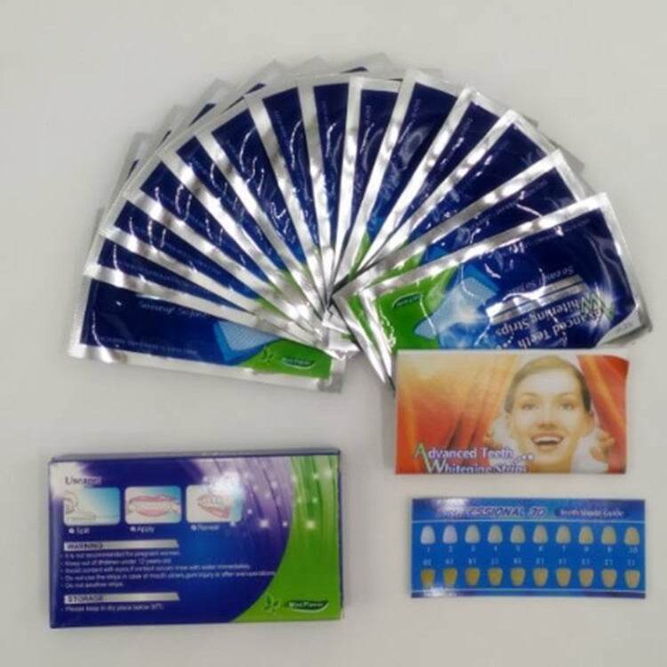 3D WHITE Anti Yellow And Decontamination Tooth Stickers Teeth Whitening Strips Whitening Tooth Stickers - Mubimart