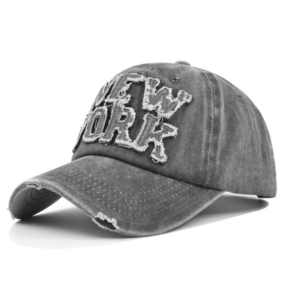 Peaked Cap Sun Hat Letter Curved Brim Hat - Mubimart