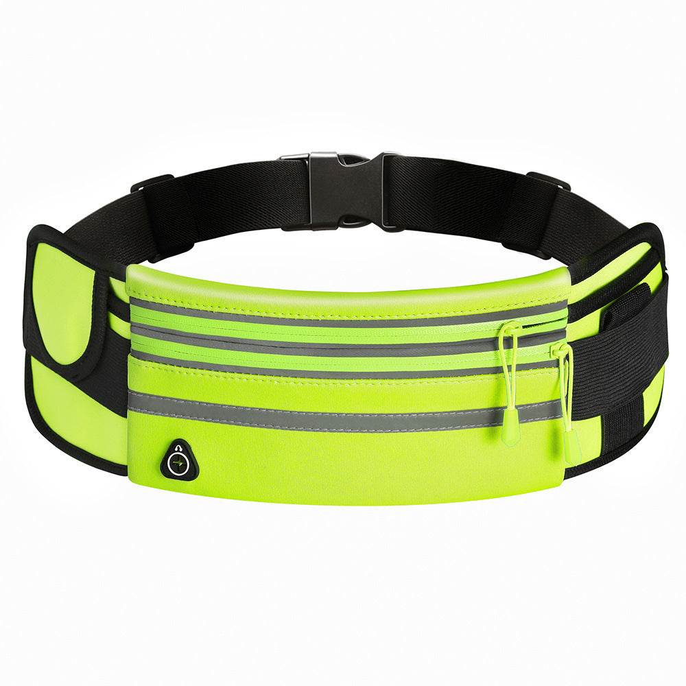 Double Zippers Waist Bags Waterproof Sports Running Fanny Pack - Mubimart