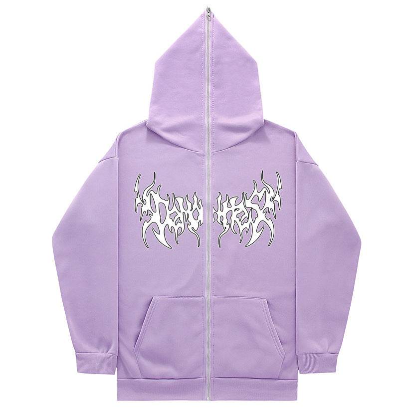 Personalized All-matching Loose Casual Zipper Hoodie - Mubimart