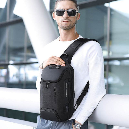 Fanny Pack For Men Waist Chest Bag Sling Bag Mens College - Mubimart