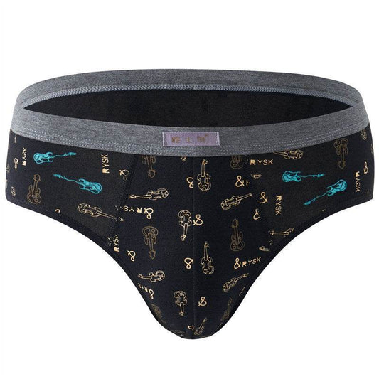 Men Comfortable Soft Cotton Briefs Underwear - Mubimart