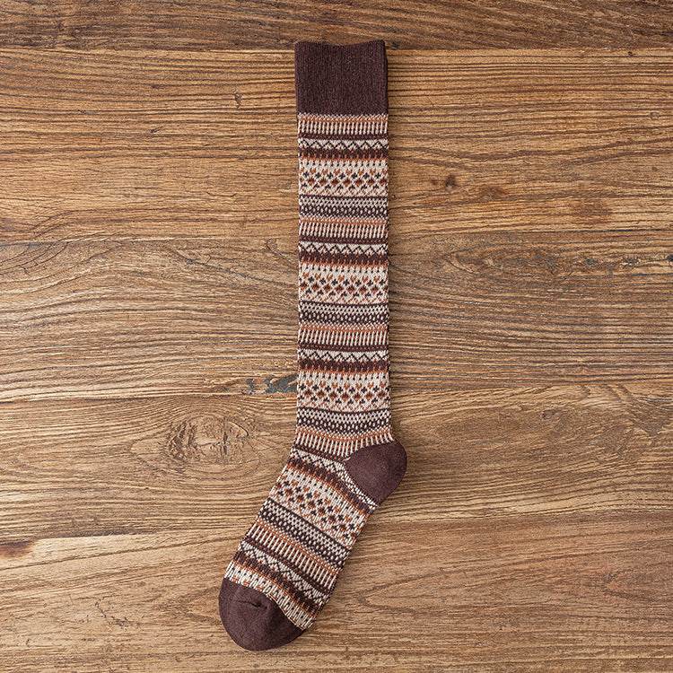 Calf Socks Children Slimming Stripes Knee Length Socks - Mubimart