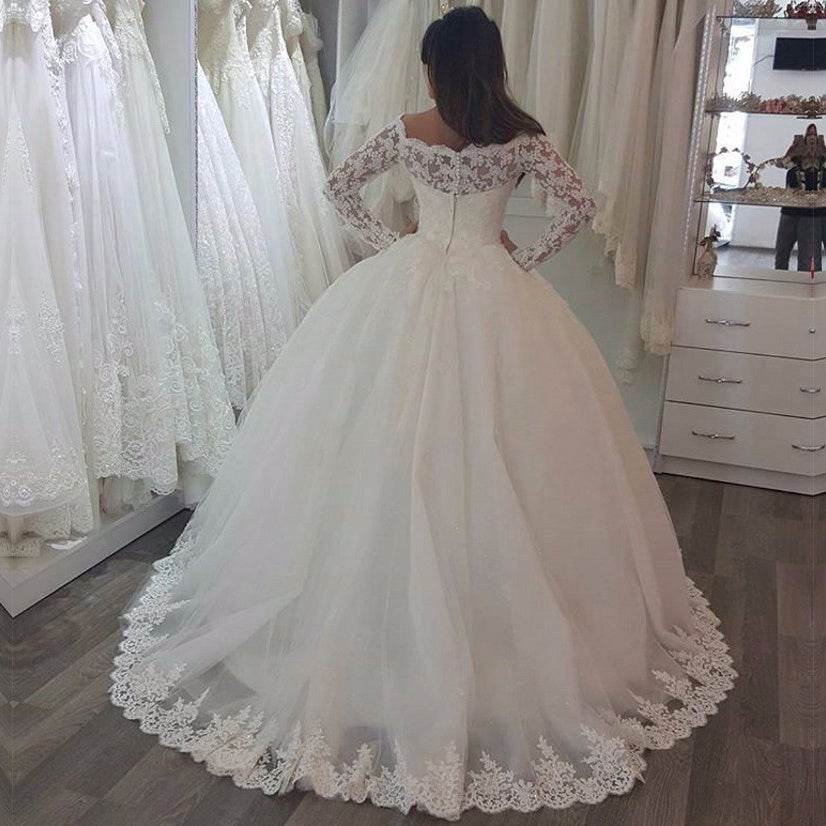 Elegant Ladies Custom Wedding Gown Bridal Dresses - Mubimart