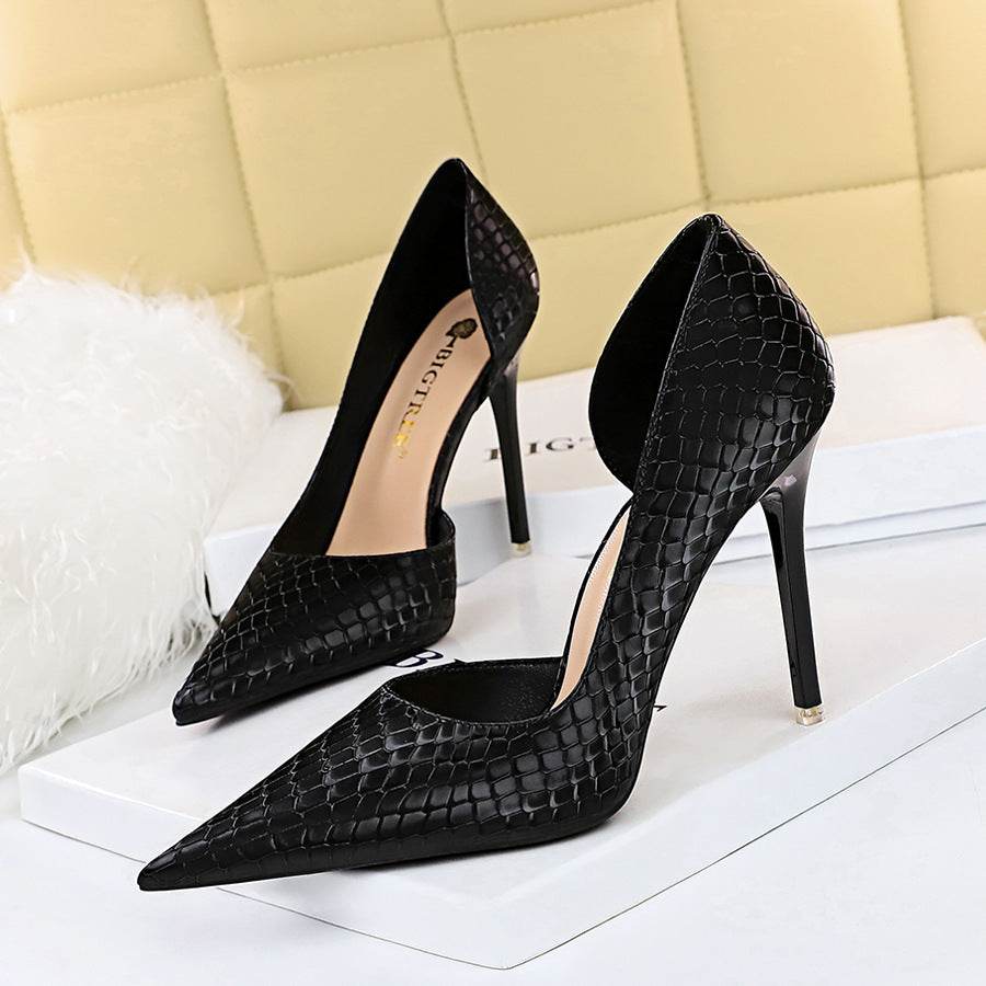 Nightclub Slim Stiletto Super High Heel Pumps - Mubimart