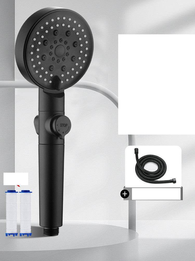Shower Nozzle Booster Pressurized Set Bath Shower Shower Head - Mubimart