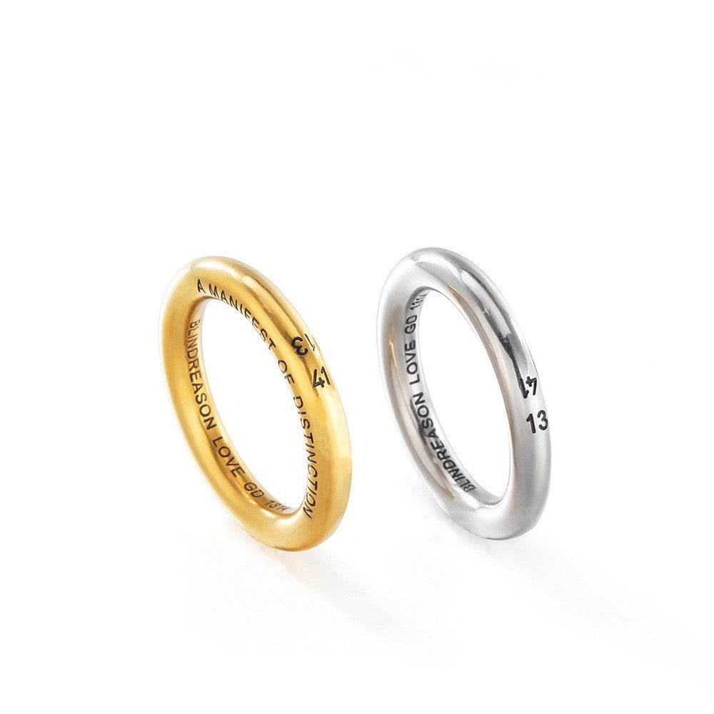 Love Ring Titanium Steel Ring Accessories For Men And Women - Mubimart