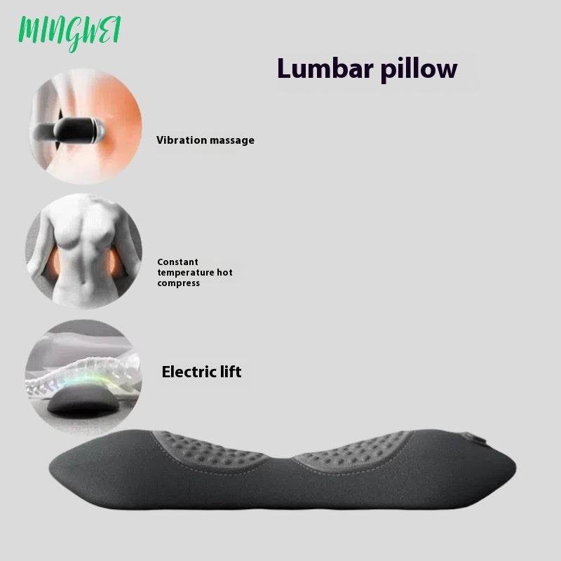 Bed For Sleep Waist Support Lumbar Support Pillow Lumbar Massage Heating - Mubimart