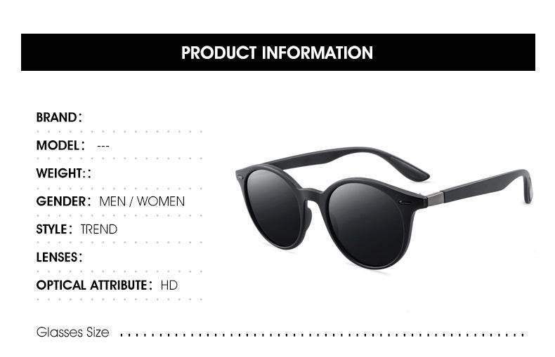 P26 Polarized Sunglasses Round Sunglasses Polarized Male Drivers Driving Sunglasses - Mubimart