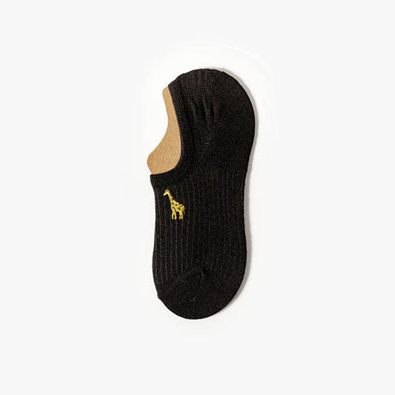 Female Cotton Summer Cute Japanese Tide Low-top Short Socks - Mubimart