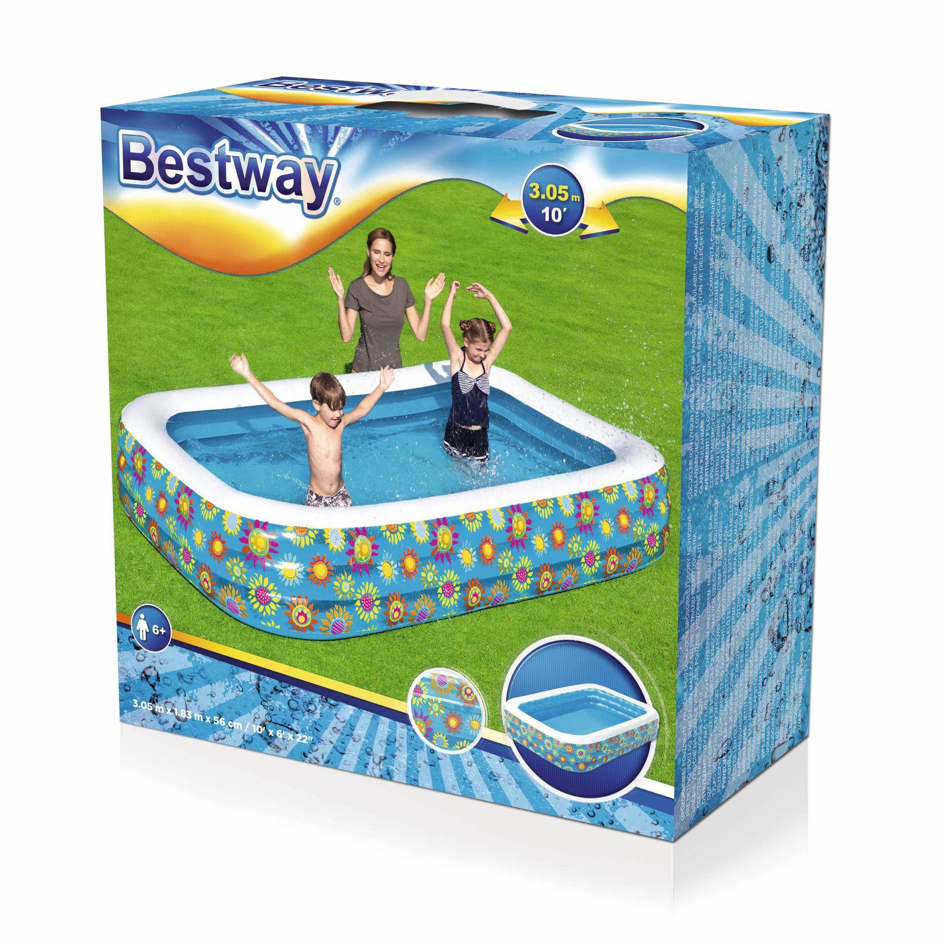 Printed Inflatable Swimming Pool Outdoor Children's Toy Ball Pool - Mubimart