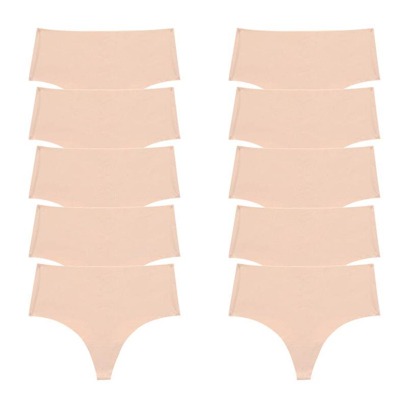 Traceless Women's briefs Pregnant Women Large Size Ice Silk Breathable sports quick dry one-piece briefs - Mubimart