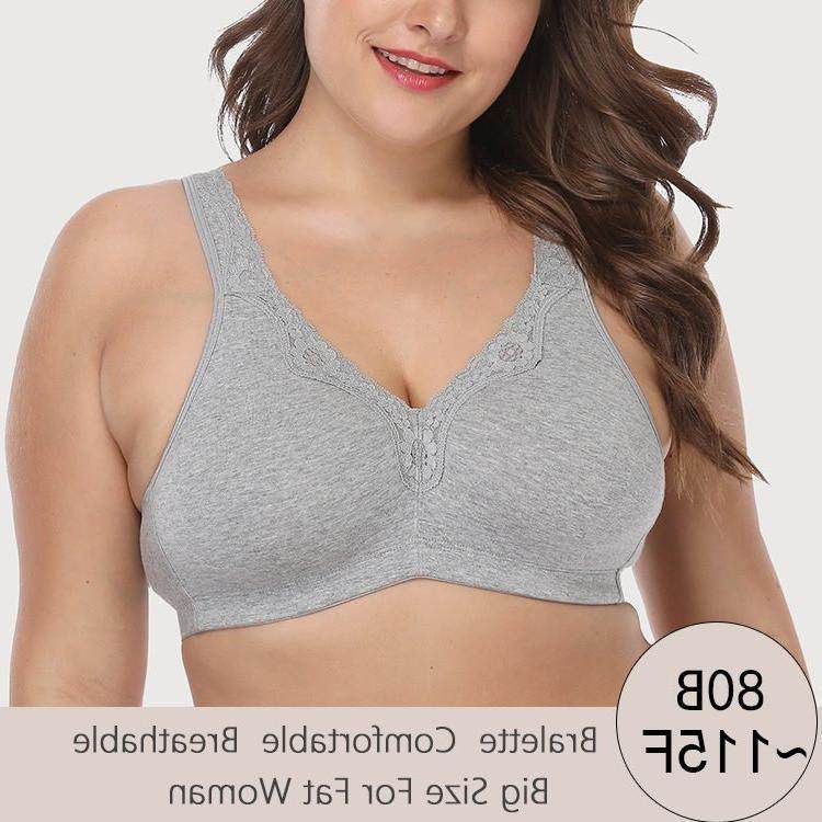 Underwired Bra Plus Size Fat Women Bralette Underwear 100E - Mubimart