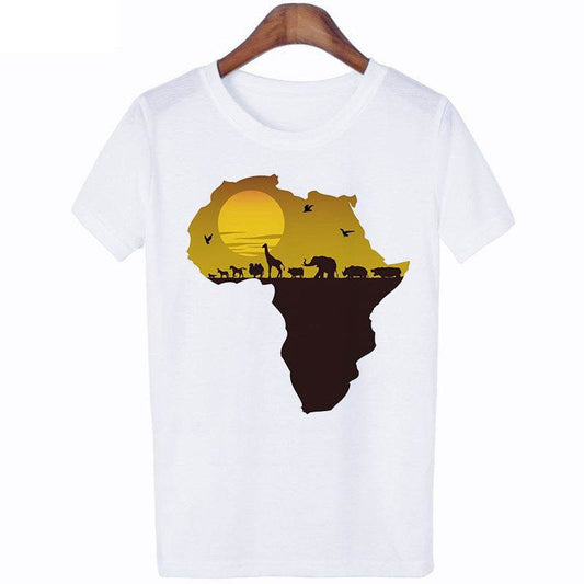Women's Short-sleeved T-shirt Fashion Printed European Size Plus Size - Mubimart