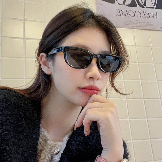 Retro Black Cat Eye UV Resistant Sunglasses - Mubimart