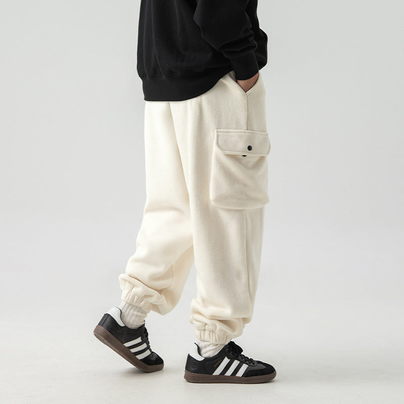 Polar Fleece Loose Sports Workwear Sweatpants