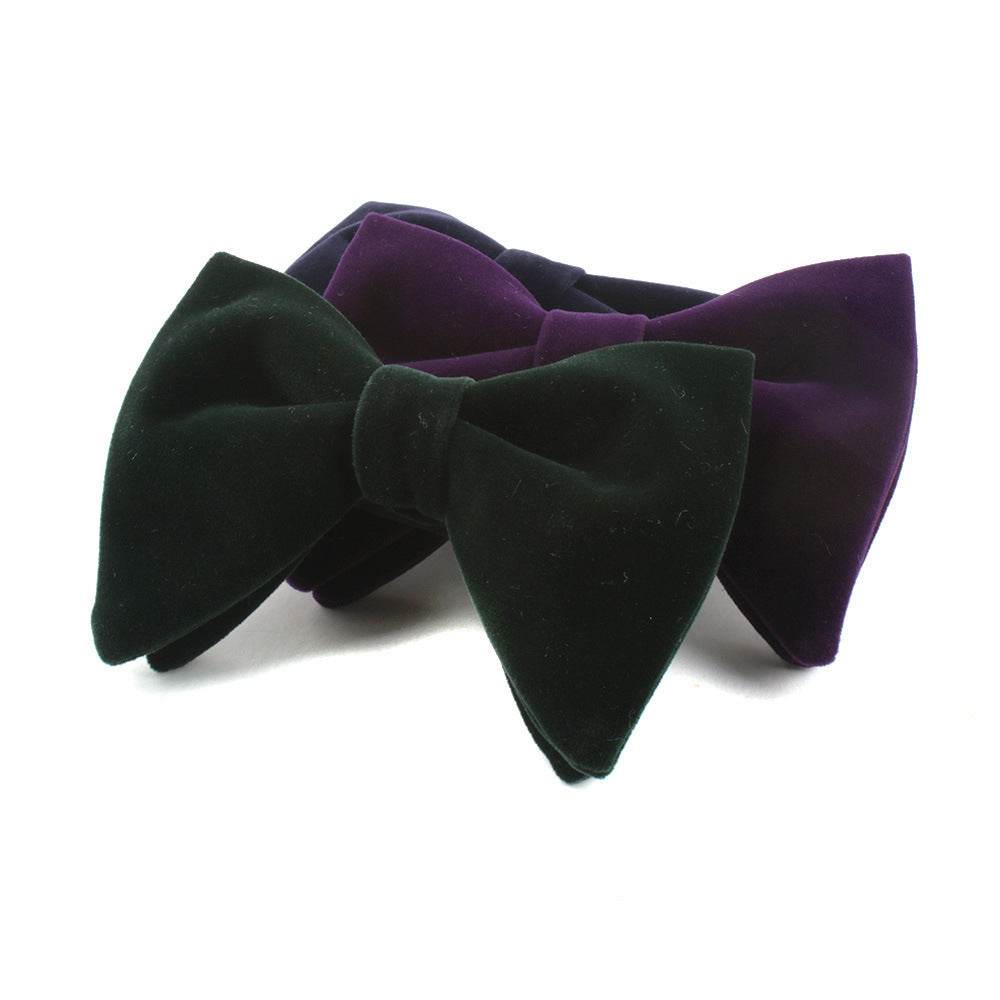 Velvet Bow Tie Men's Butterfly - Mubimart