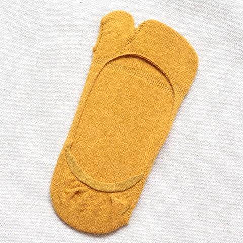 Two-toe Socks Split Toe Low Cut Women's Socks Anti-slip Invisible Socks - Mubimart
