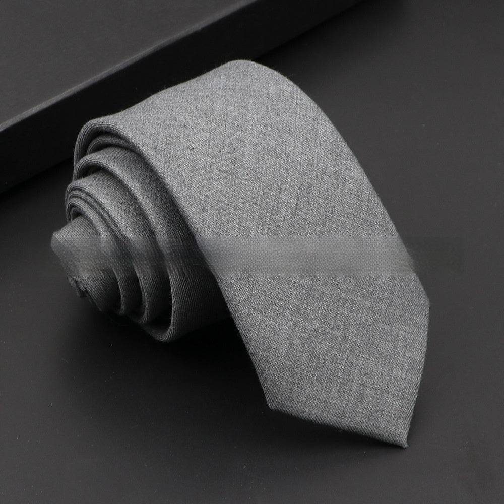 Artificial Woolen Necktie Korean Casual Accessories - Mubimart
