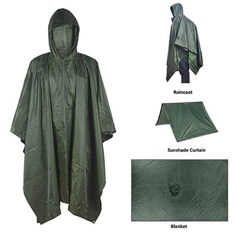 Multifunctional Raincoat Military Waterproof Raincoat - Mubimart