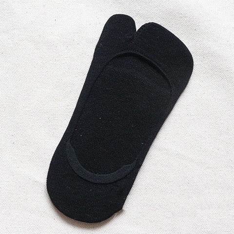 Two-toe Socks Split Toe Low Cut Women's Socks Anti-slip Invisible Socks - Mubimart
