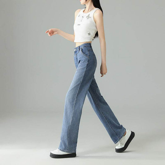Fashionable Narrow Wide-leg Jeans For Women - Mubimart