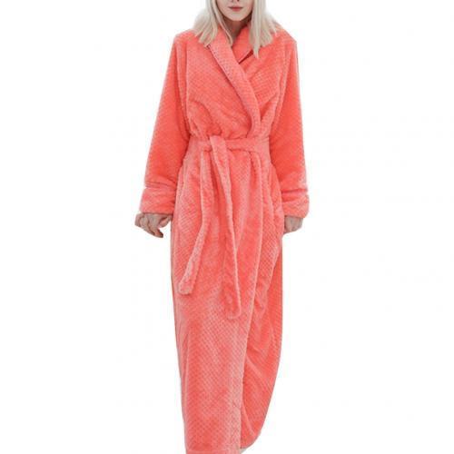 Winter Sleep Bath Robe Women Men Warm Fleece  Robes - Mubimart -  