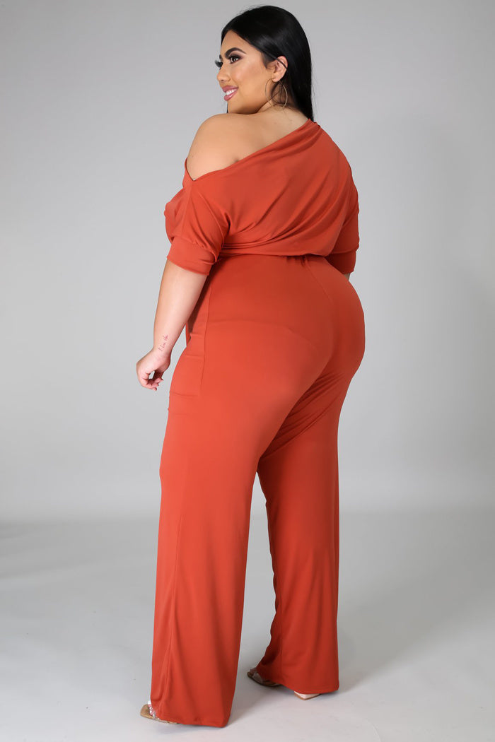 Women's Plus Size Jumpsuit Women's High Waist  Jumpsuit - Mubimart -  