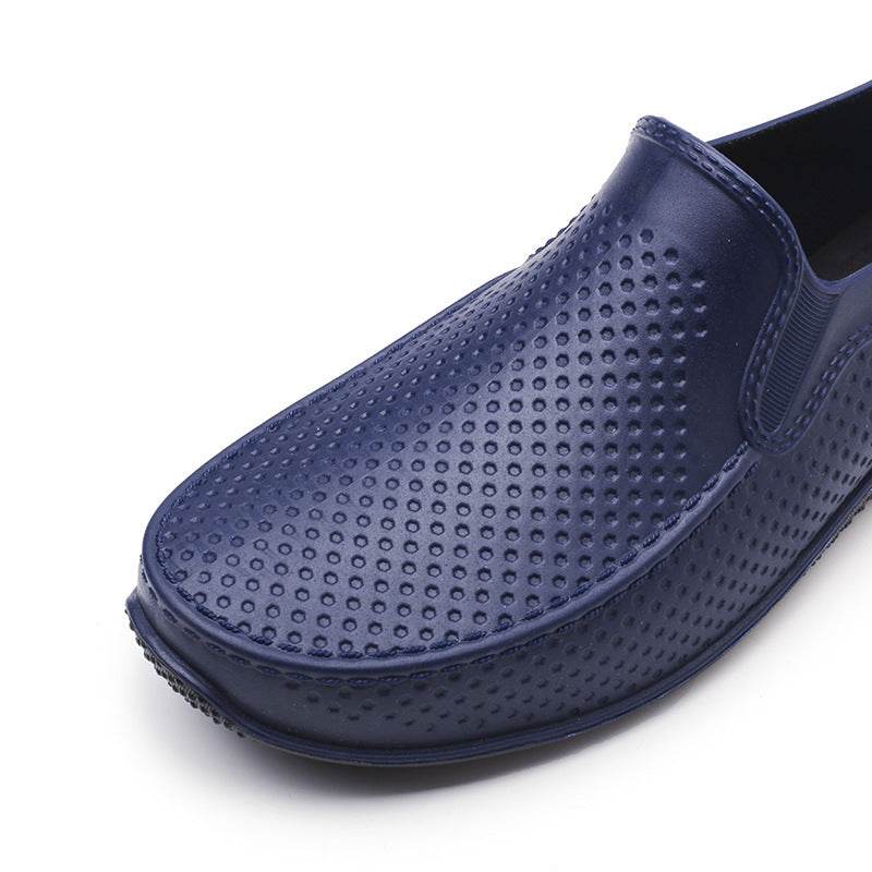 Men's Simple Casual PVC Short Rain Boots - Mubimart