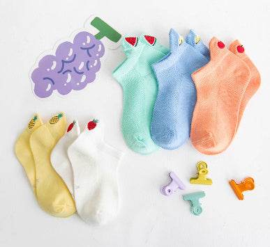 Children's Low-cut Socks Summer Thin Cartoon - Mubimart