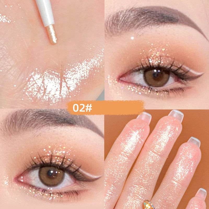 Color Extremely Fine Dual-use Natural Brightening Shadow Eyeliner Gel Pen - Mubimart