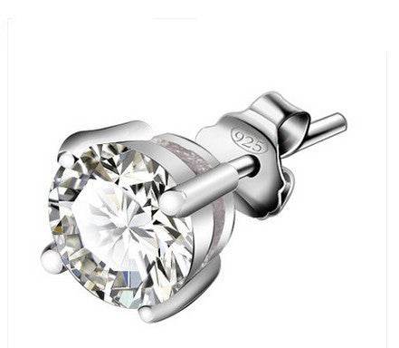 Not Sensitive 925 Silver Men Earrings - Mubimart