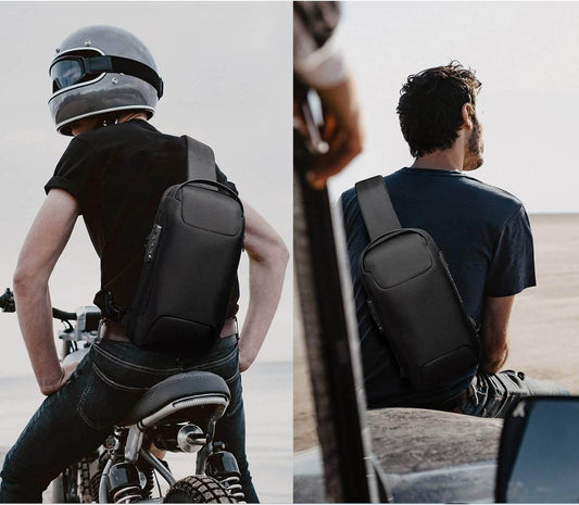 Sling Bag, Waterproof Men's Chest Bag Shoulder Bags Crossbody Sling Backpack For Men - Mubimart