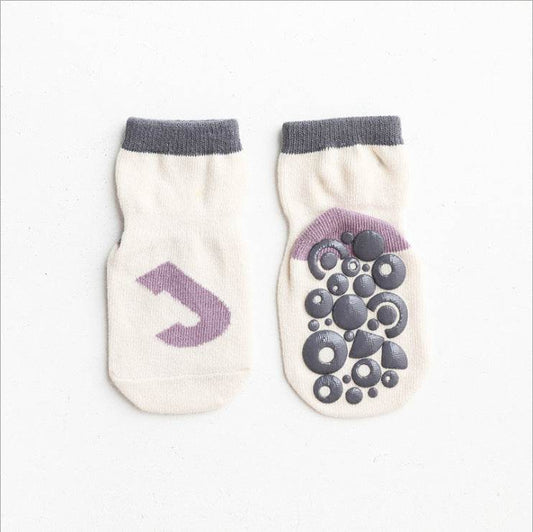 Floor Socks, Glue, Non-slip, Toddler Socks, Combed Cotton, Baby Socks - Mubimart