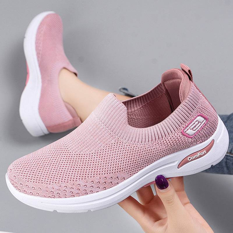 Jianbu Soft Bottom Fashionable Breathable Sneaker Women - Mubimart