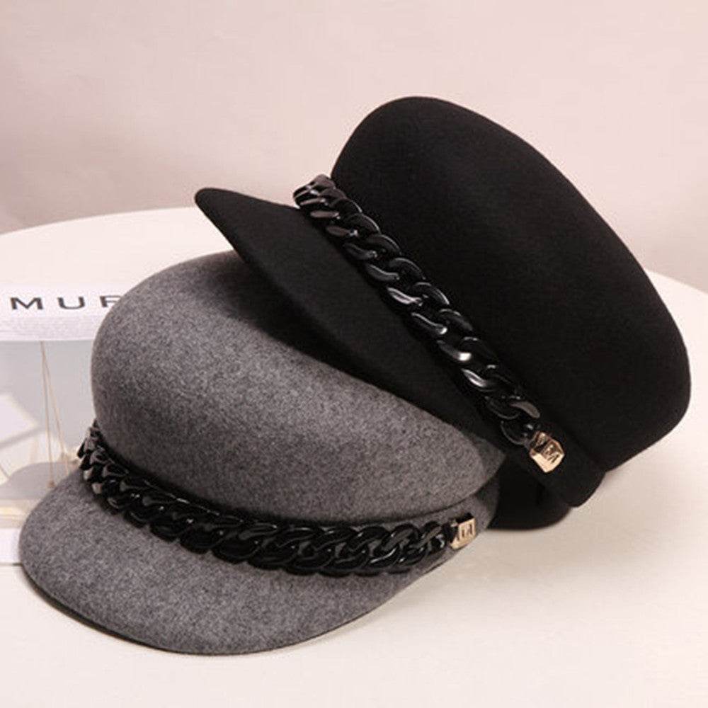 Hats Women's High-end Wool Cloth Retro - Mubimart