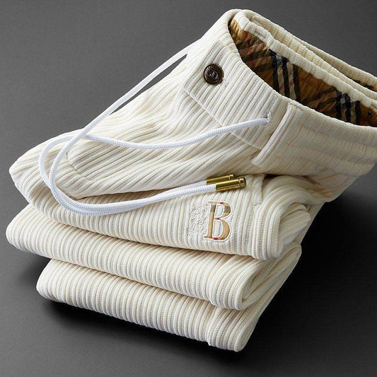 Fashionable Soft Corduroy Sweatpants For Men - Mubimart