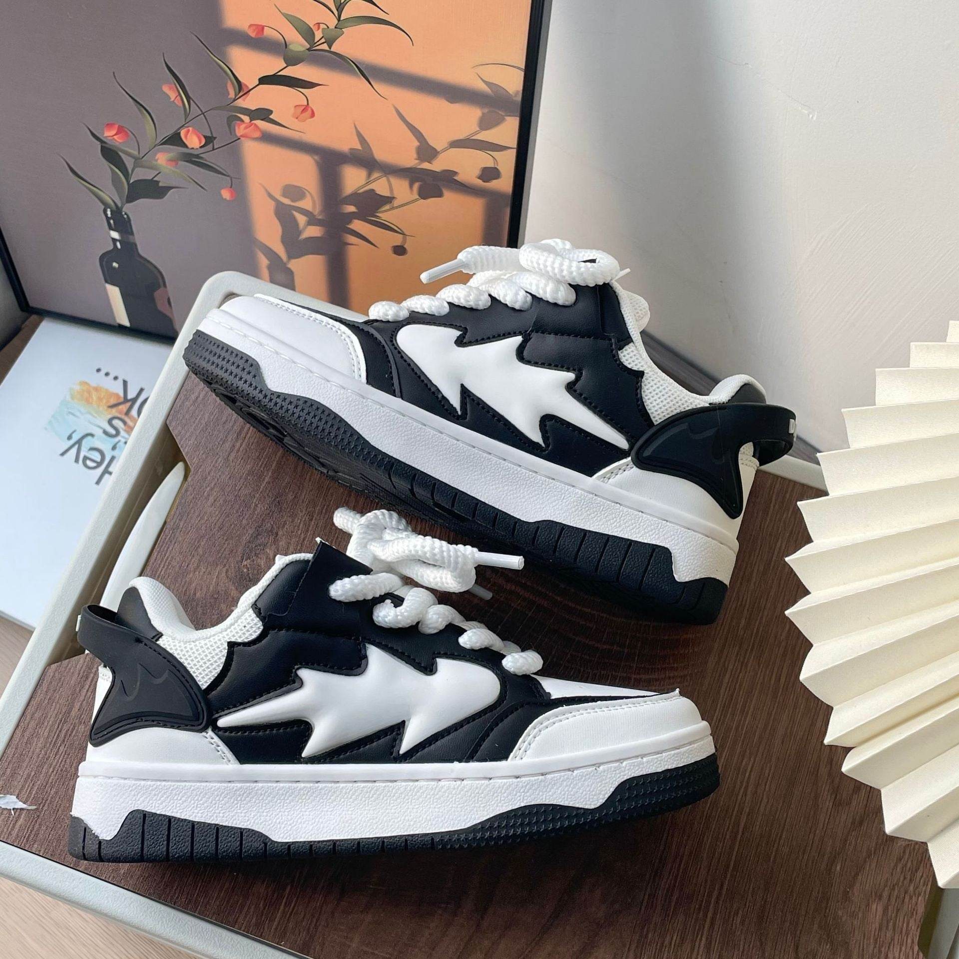 Men And Women Couple Casual Distressed Sneaker - Mubimart