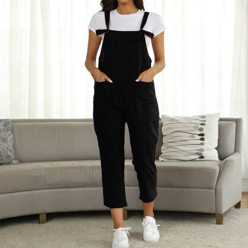 New Hot Sell Casual Plus Size Suspender Jumpsuit - Mubimart