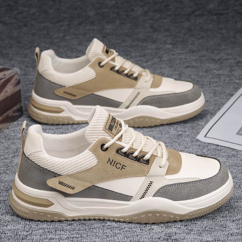 Mens Fashion Casual Leather Surface Waterproof Non-slip Labor Protection Shoes - Mubimart