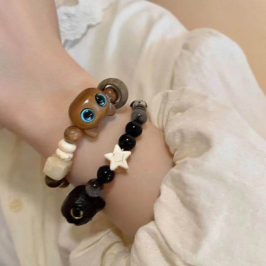 Special-interest Design Cat Beaded Bracelet For Women - Mubimart