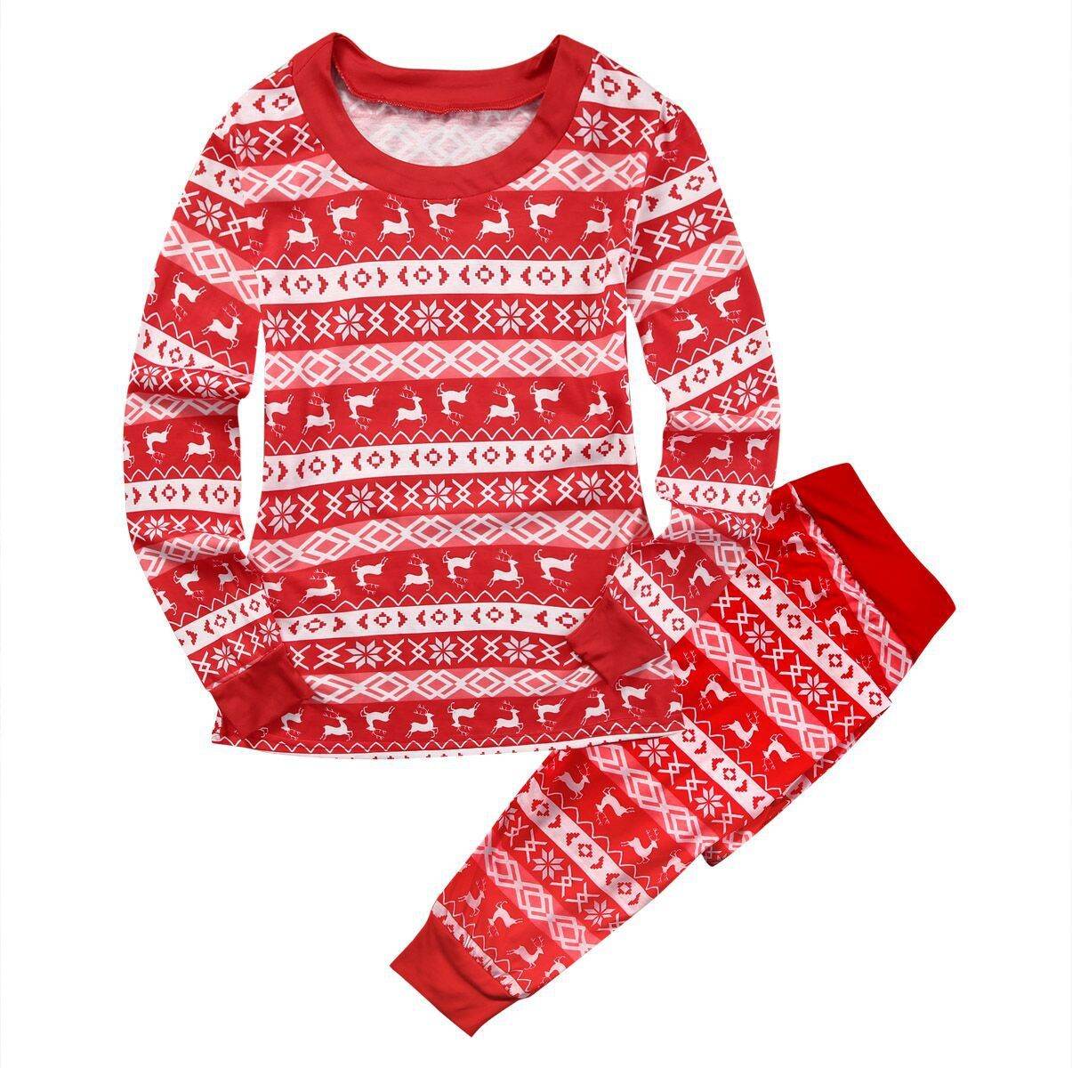 Christmas Parent-child Printed Loungewear Pajamas Set - Mubimart