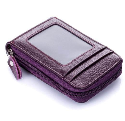Organ Card Holder Korean Style Cowhide Card Holder - Mubimart