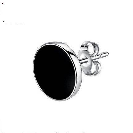 Not Sensitive 925 Silver Men Earrings - Mubimart