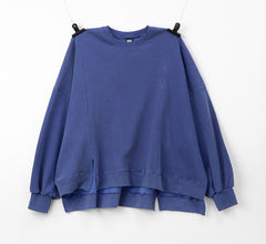 Loose Plus Size Sports Sweatshirt Cotton Terry - Mubimart -  