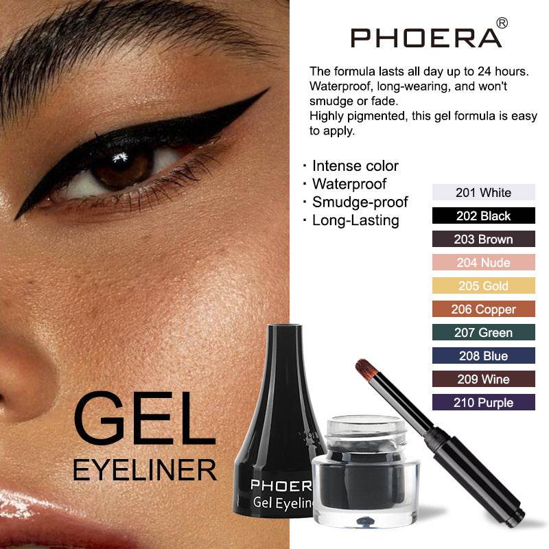 PHOERA Ten Color Eyeliner Eyeliner - Mubimart