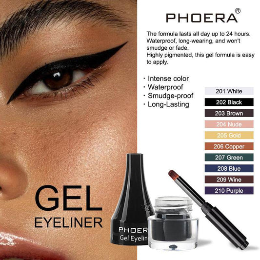 PHOERA Ten Color Eyeliner Eyeliner - Mubimart